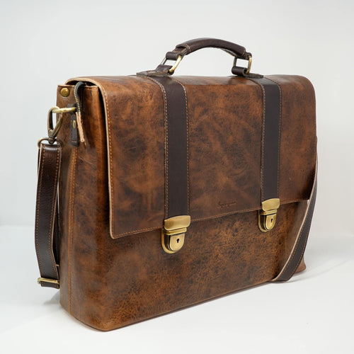 Borsa da lavoro Ventiquattrore Portadocumenti da Uomo Tracolla in pelle – 41x35x10