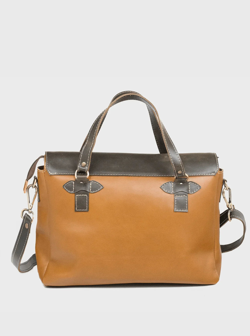 Borsa  tote  VALIGETTA in pelle bicolore - ISPIRAZIONE pelleteria artiginale